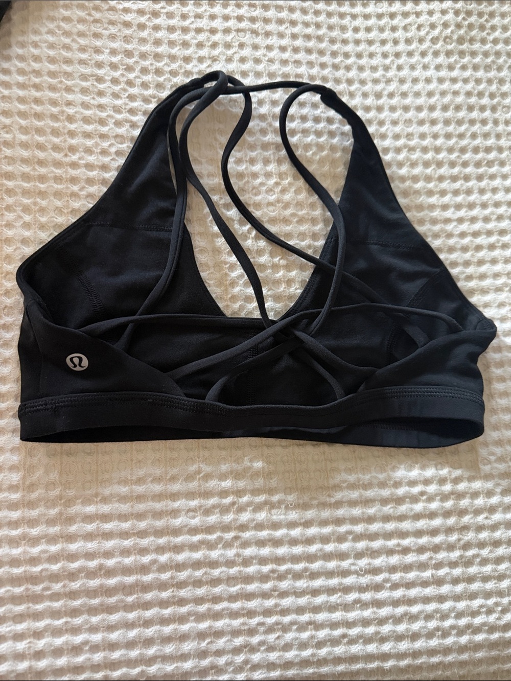 lululemon athletica Black Strappy Back Sports Bra